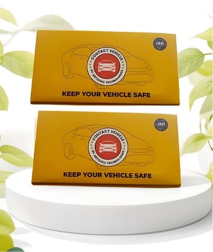 Contact Vehicle Tags - Pack of Two